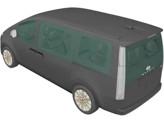 Hyundai Staria Lounge Premium (2021) 3D Model