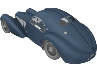 Bugatti Type 57 Atlantic Coupe (1934) 3D Model