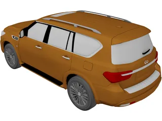 Infiniti QX80 (2021) 3D Model