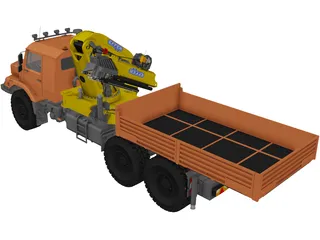 Mercedes-Benz Zetros 6x6 Sattel 3D Model