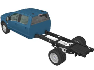 Ford F-550 Super Duty Crew Cab (2020) 3D Model