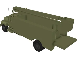 Electric Utility Truck 3D Model