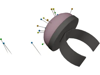 Sewing Pin 3D Model