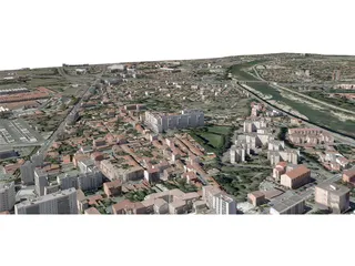 Toulouse City (France) [Part 1/4] 3D Model