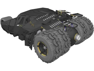 Batman Tumbler Car 3D Model