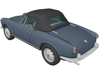 Alfa Romeo Giulietta 750 Spider (1955) 3D Model