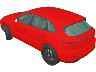 Porsche Cayenne Turbo (2018) 3D Model