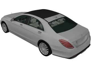 Mercedes-Benz S-class (2014) 3D Model