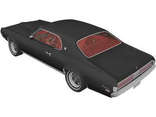 Mercury Cougar XR-7 (1969) 3D Model