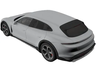 Porsche Taycan 4S Cross Turismo (2021) 3D Model
