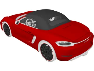 Porsche 718 Boxster S (2017) 3D Model