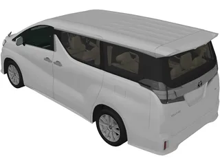 Toyota Vellfire Aero (2015) 3D Model