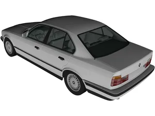 BMW 525i Sedan [E34] (1988) 3D Model