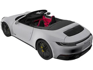 Porsche 911 Carrera GTS Convertible (2022) 3D Model