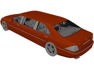 Mercedes-Benz S-class Limousine 3D Model