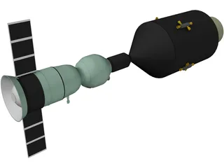 Apollo-Soyuz 3D Model