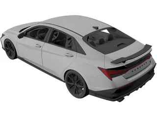 Hyundai Elantra N (2024) 3D Model
