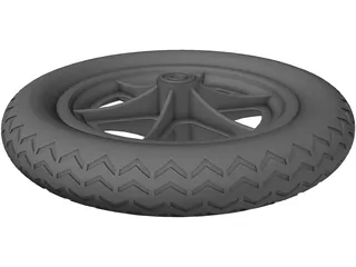 Wheel 12 Inch 3D Model
