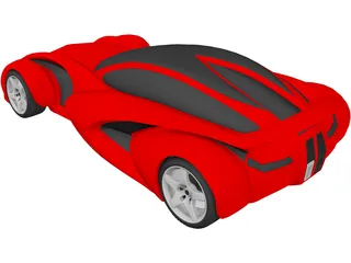 Super Car Concept 3D Model