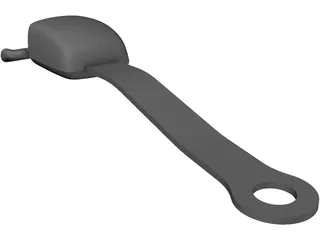 Seat Belt Buckle 3D Model