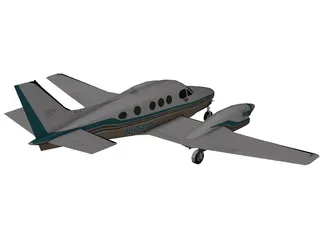 Beechcraft King Air C90B 3D Model