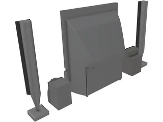 Toshiba Television 3D Model