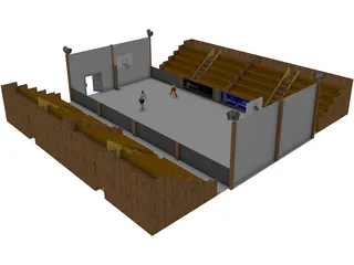 Basketball Court 3D Model