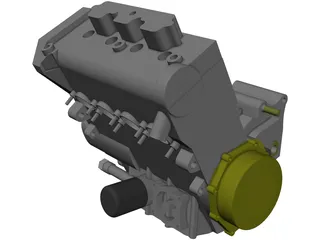 Honda CBR-600RR Engine (2005) 3D Model