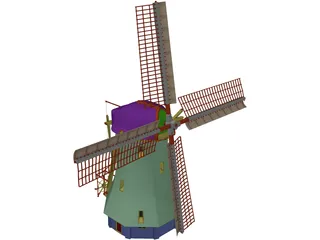 Windmill 3D Model