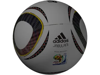 Soccer Ball Adidas Jabulani Official FIFA World Cup 2010 3D Model