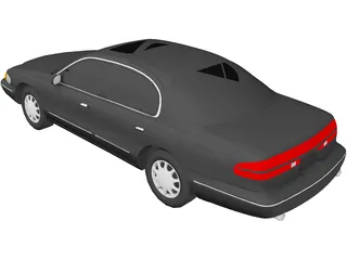 Lincoln Continental (1997) 3D Model