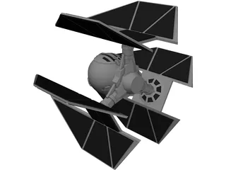 Star Wars Tie Defender 3D Model