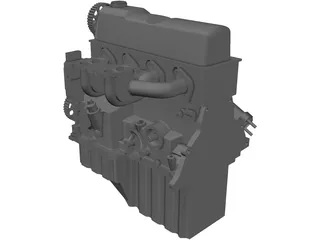 Ford 2.3 Engine 3D Model