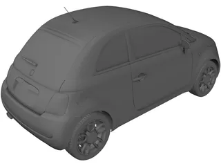 Fiat 500 3D Model