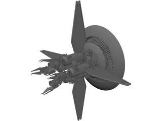 Babylon 5 Earth Force One 3D Model