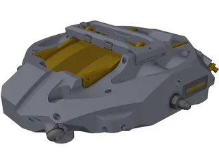 Brake Caliper Alcon GT 3D Model