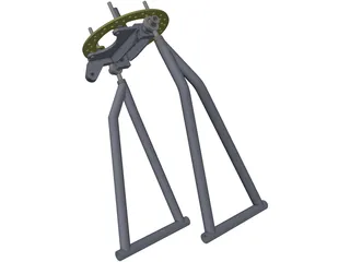 Polaris RZR (Race) 2WD Front Suspension 3D Model