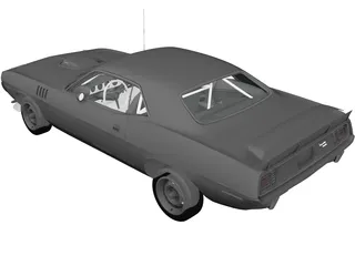 Chrysler Cuda 426 (1971) 3D Model