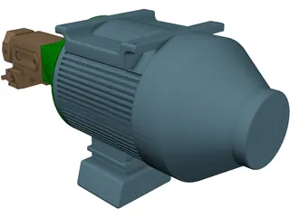 Motor Bellhousing Coupling Pump 3D Model