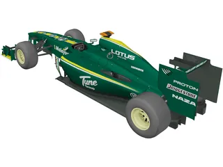 Lotus T127 F1 (2010) 3D Model