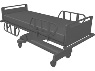 Bed Hospital 3D Model