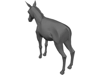 Donkey 3D Model