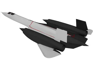 Lockheed SR-71 Blackbird 3D Model