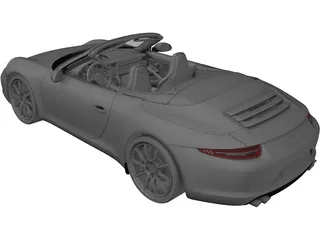 Porsche 911 Carrera S Cabriolet (2012) 3D Model