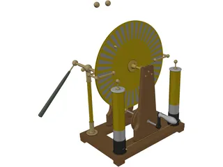 Wimshurst Machine 3D Model