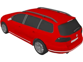 Volkswagen Passat B7 Variant (2012) 3D Model