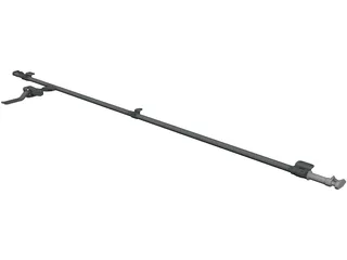 Container Door Closing Rod 3D Model