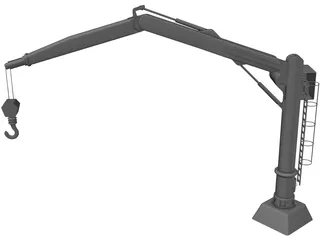 Hydraulic Crane 3D Model