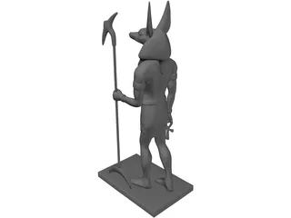 Anubis Statue 3D Model