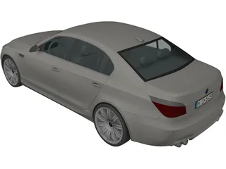 BMW 5-series E60 3D Model